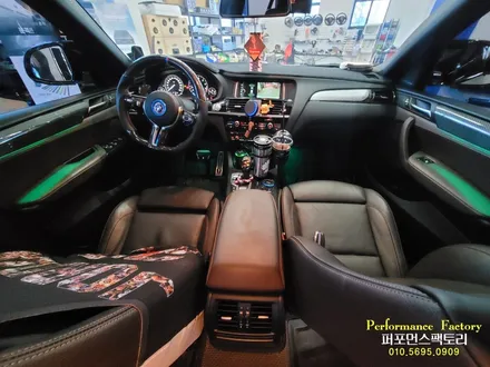 BMW X4 순정형 가변 엠비언트 무드등, BMW 로고등 레터링 작업 튜닝