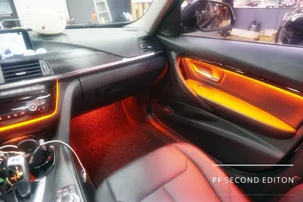 BMW F30 320d 3시리즈 가변엠비언트/M핸들/카본실내랩핑