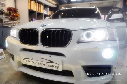 BMW F25 X3 밝고 깔끔하게 LED 안개등 안전을 위한 옵틱글래스 광각미러