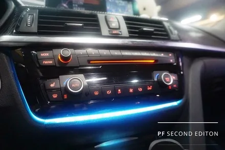 BMW F30 320d 3시리즈 가변엠비언트/M핸들/카본실내랩핑
