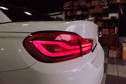 부산 BMW F33 428i 컨버터블 LCI 테일램프 테일라이트 시공
