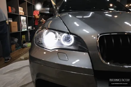 부산 BMW E70 X5M 링마커 엔젤아이 교체