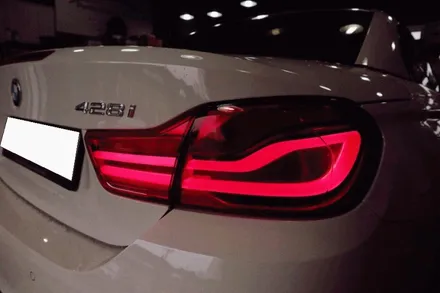 부산 BMW F33 428i 컨버터블 LCI 테일램프 테일라이트 시공
