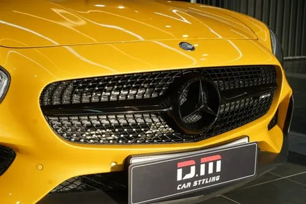 대구랩핑 / 벤츠 amg gts 그릴.엠블럼 크롬죽이기 랩핑 / 대구 달서구