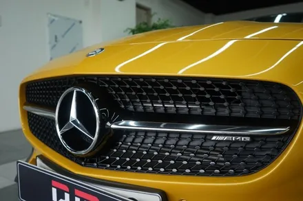 대구랩핑 / 벤츠 amg gts 그릴.엠블럼 크롬죽이기 랩핑 / 대구 달서구