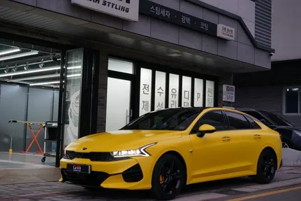 대구 랩핑 기아 K5 전체 랩핑과 휠도색 시공 / 대구 달서구