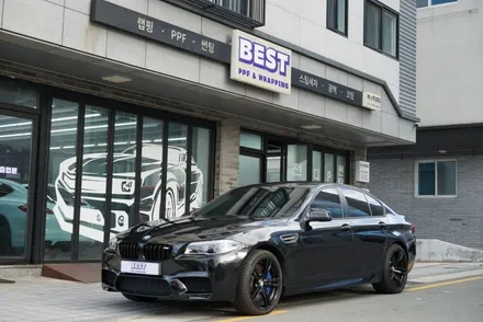 대구 랩핑 BMW 5시리즈 전체랩핑과 크롬죽이기로 완벽 변신 / 대구 달서구
