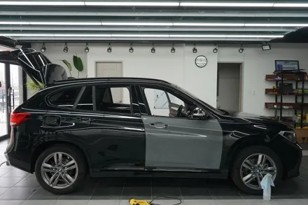 대구랩핑 BMW X1 블랙에서 락그레이로 전체랩핑 시공하기 / 대구 달서구