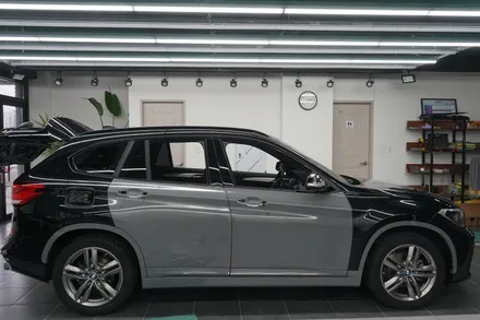 대구랩핑 BMW X1 블랙에서 락그레이로 전체랩핑 시공하기 / 대구 달서구