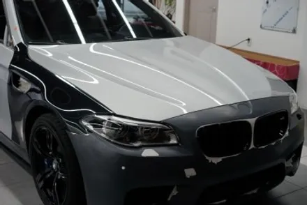 대구 랩핑 BMW 5시리즈 전체랩핑과 크롬죽이기로 완벽 변신 / 대구 달서구