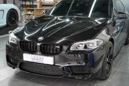 대구 랩핑 BMW 5시리즈 전체랩핑과 크롬죽이기로 완벽 변신 / 대구 달서구