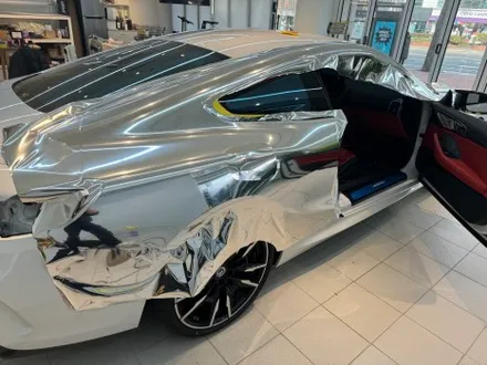 BMW 850i 미러크롬 전체랩핑 - 강남랩핑 / 서울 서초구