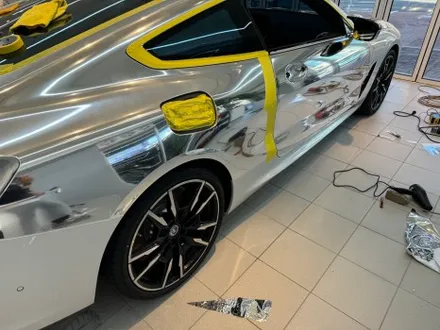 BMW 850i 미러크롬 전체랩핑 - 강남랩핑 / 서울 서초구
