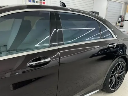 벤츠 S63 AMG LB필름 슈퍼 알파인 화이트 전체 랩핑 - 강남 랩핑 / 서울 서초구