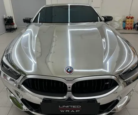 BMW 850i 미러크롬 전체랩핑 - 강남랩핑 / 서울 서초구