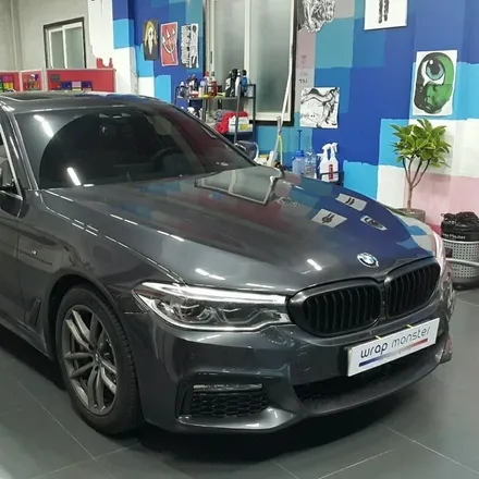 창원 BMW 530i 키드니그릴 & 에어브리드 사틴블랙랩핑 / 창원시 마산회원구
