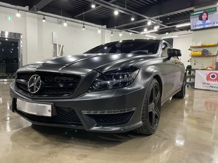 ☆벤츠CLS63AMG 사틴블랙락그레이 랩핑은 창원 랩몬스터☆ / 창원시 마산회원구
