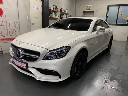 [창원랩핑&PPF전문&디테일링세차전문]                 ☆벤츠CLS63AMG 사틴다크그레이 창원랩몬스터☆ / 창원시 마산회원구