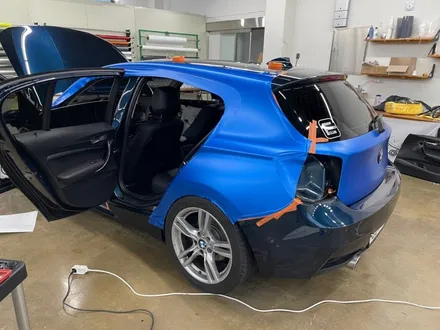 ☆BMW 118D 3M 사틴다크블루 랩핑은 창원 랩몬스터☆ / 창원시 마산회원구