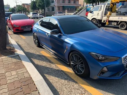 [창원랩핑&창원PPF&디테일링전문]                    ☆G70 사틴메탈릭다크블루 랩핑은 창원랩몬스터☆ / 창원시 마산회원구