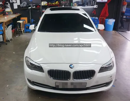 bmw528i  두 번에 자동차랩핑 과정 / 용산구 문배동