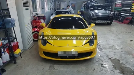 페라리 458 루프스킨 시공 / 용산구 문배동
