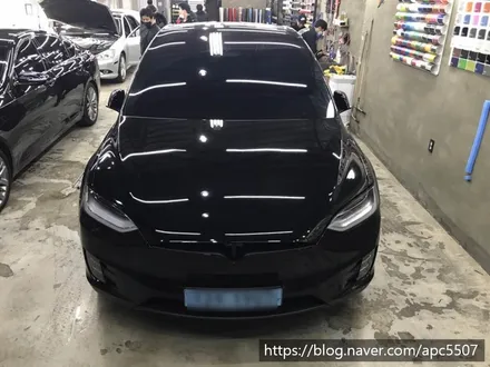 테슬라 모델 X 브러쉬 전체 래핑 / 용산구 문배동