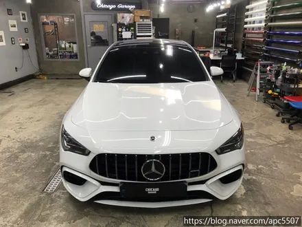 벤츠 CLA 45 S AMG  튜닝/ 루프스킨, 사이드미러 시공 / 용산구 문배동