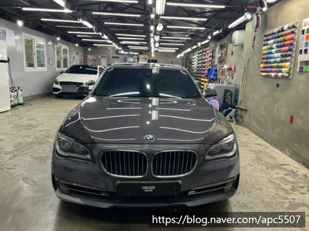 BMW 740i 사틴 블랙 전체 랩핑& 실내 랩핑 / 용산구 문배동
