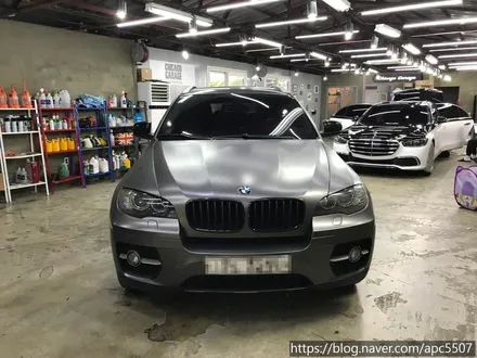 BMW X6 사틴 블랙 전체랩핑 / 용산구 문배동