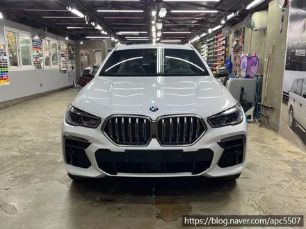 BMW X6 포티마오 블루 전체랩핑&시공 비용 / 용산구 문배동