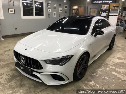 벤츠 CLA 45 S AMG  튜닝/ 루프스킨, 사이드미러 시공 / 용산구 문배동
