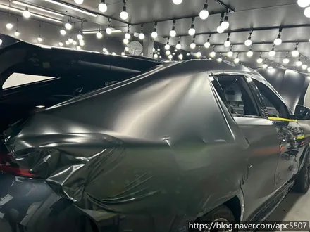 용산구 랩핑, 마포구 랩핑 BMW X6 반무광 사틴블랙으로 전체랩핑 !! / 용산구 문배동