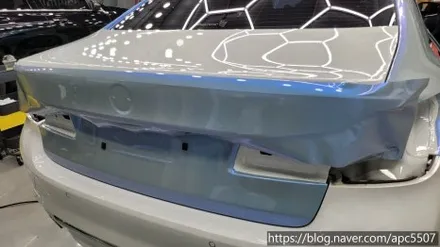 bmw 530i  택랩 카멜레온 블루 랩핑 / 용산구 문배동