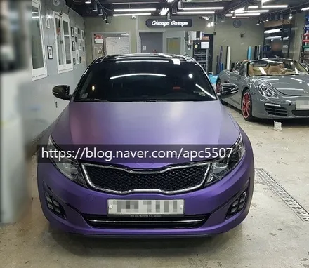 더운 여름 시원한 컬러로 개성을 뽐내보자!! K5 전체 차량 랩핑 / 용산구 문배동