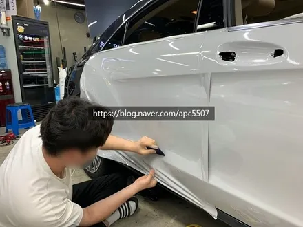 #자동차 랩핑 #이미지 변신 \'벤츠 CLS\' 전체 랩핑 시공기 / 용산구 문배동