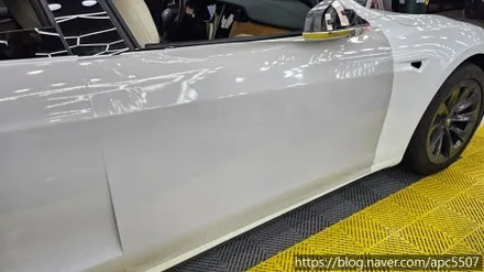 테슬라 랩핑으로 포르쉐 크레용 만들기 / 용산구 문배동