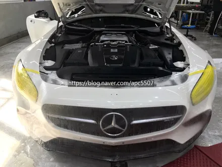 벤츠 amg gts 자동차 랩핑중[#용산구랩핑][#용산구래핑][#이촌동랩핑][#이촌동래핑][#마포구랩핑][#마포구래핑] / 용산구 문배동