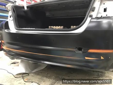 bmw f10 사틴 블랙 랩핑 / 용산구 문배동