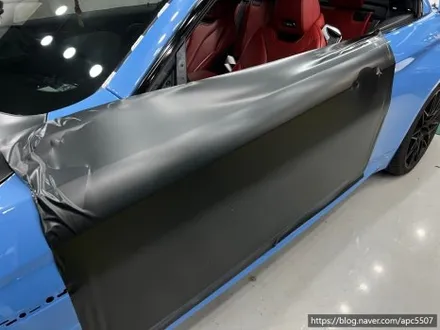 용산구 랩핑, 마포구랩핑 BMW M4 컨버터블 메탈릭 블랙 락그레이 필름으로 전체랩핑 시공 가보자고 -! / 용산구 문배동