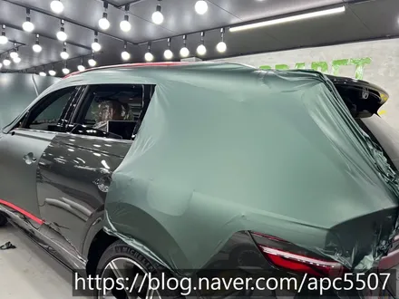 마포구 제네시스 GV80 메트 파인그린 메탈릭 전체랩핑 / 용산구 문배동