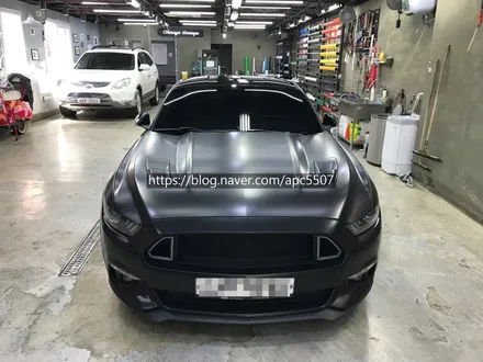 포드 머스탱 5gt 사틴블랙 전체랩핑 / 용산구 문배동