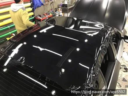 bmw f10 사틴 블랙 랩핑 / 용산구 문배동