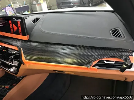 bmw 5시리즈 카본 실내랩핑/루프 스킨 / 용산구 문배동