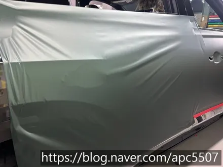 마포구 제네시스 GV80 메트 파인그린 메탈릭 전체랩핑 / 용산구 문배동