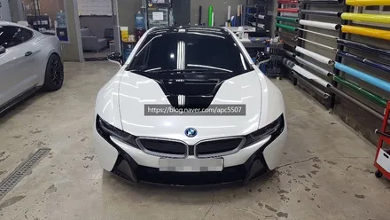 i8 화이트 펄 자동차래핑 하세요 / 용산구 문배동