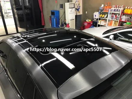 자동차랩핑 bmw차량에 블랙브러시로 메탈릭스럽게! / 용산구 문배동