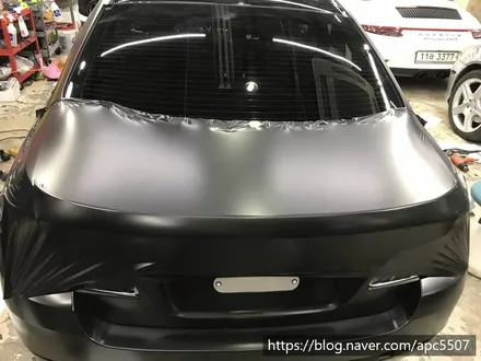 bmw f10 사틴 블랙 랩핑 / 용산구 문배동