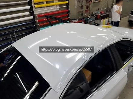 고급스러운 다이아몬드 화이트 랩핑 시공기 \'BMW 7시리즈\' / 용산구 문배동