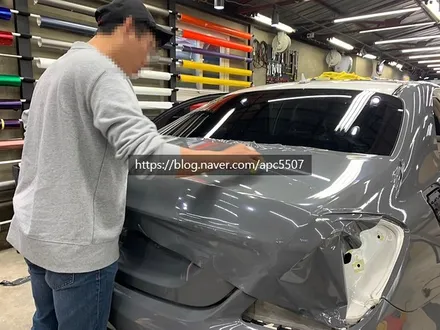 남들과 다른 그레이 컬러! \'BMW 5GT\' 서울 차량 랩핑 / 용산구 문배동